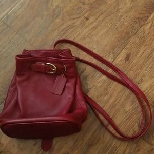 Coach Mini Drawstring Backpack | Lipstick Red 💄